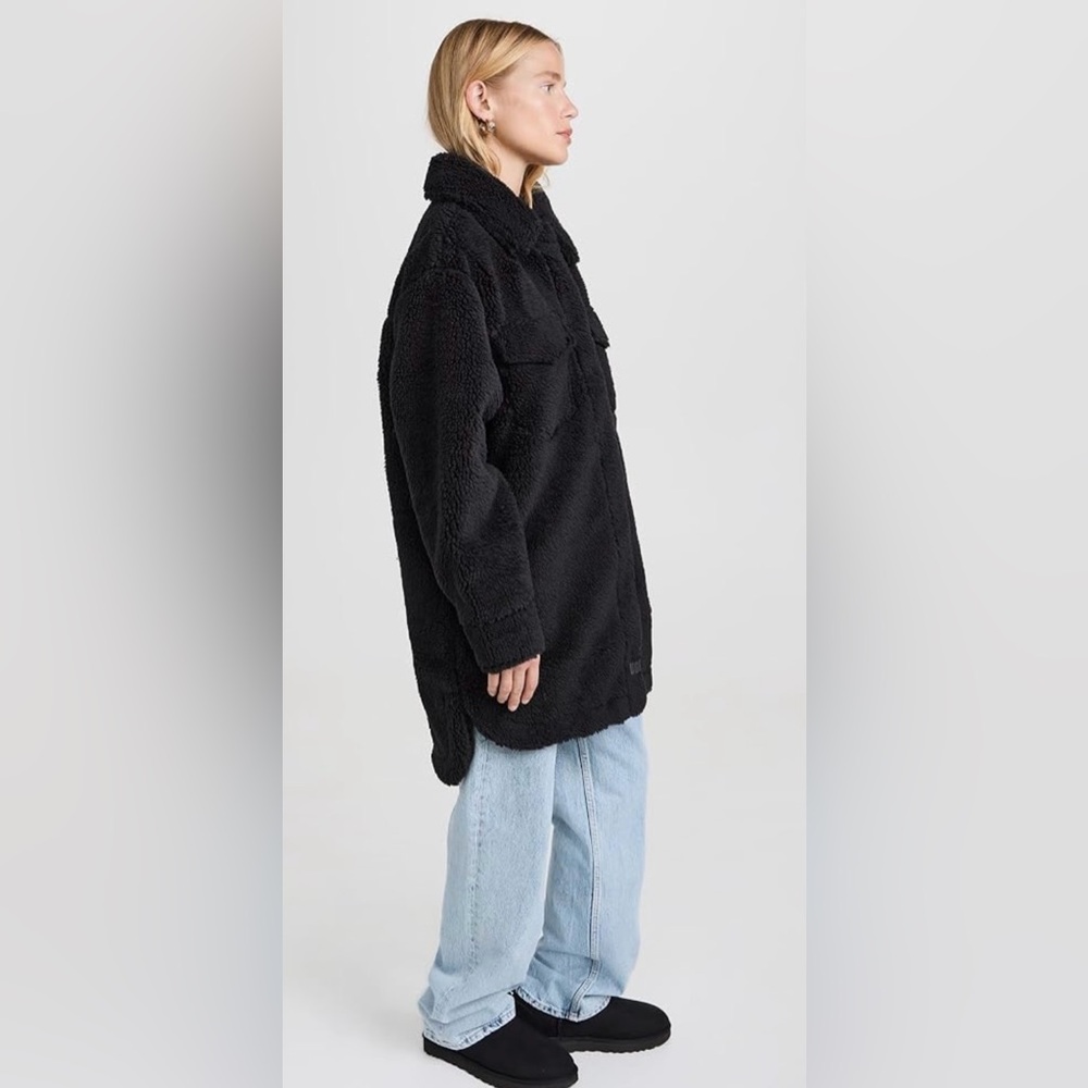 NWOT UGG Frankie Fluff Shirt Jacket Size Large - Picture 5 of 14